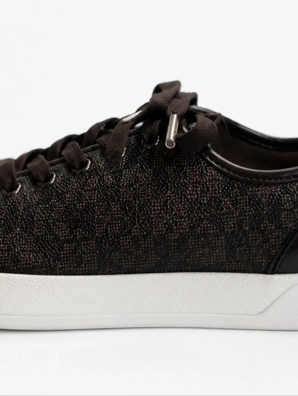 MICHAEL KORS BROWN LOGO SNEAKERS